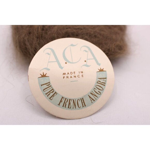 100% Pure French angora Rabbit Hair Yarn Fiber Made In France 10 Grams Brown - Picture 2 of 7